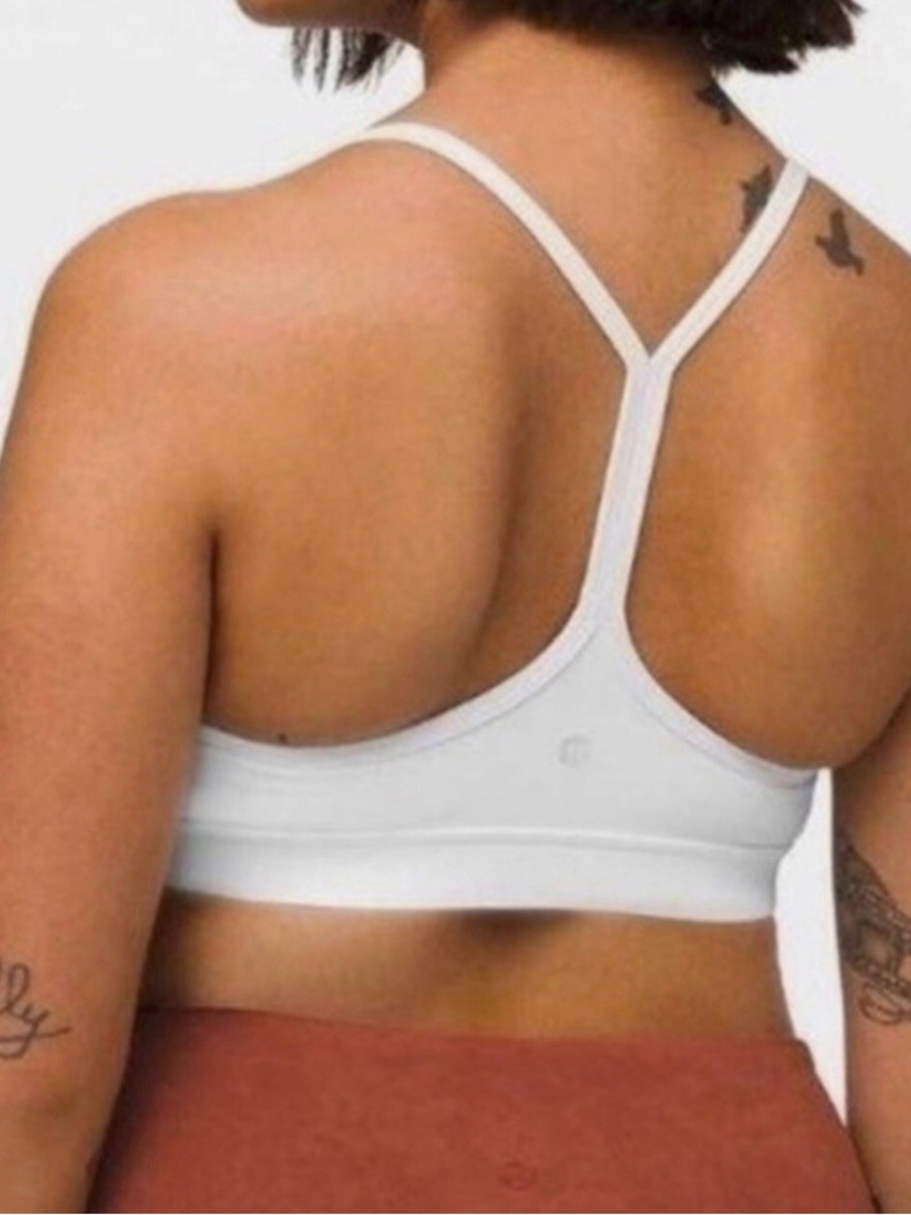 lululemon athletica White Racerback Sports Bra